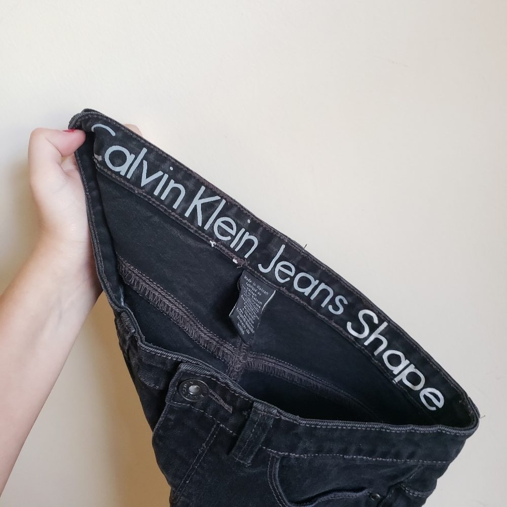 Calvin Klein Jeans High Rise Shape Boot Cut Black - Picture 4 of 7